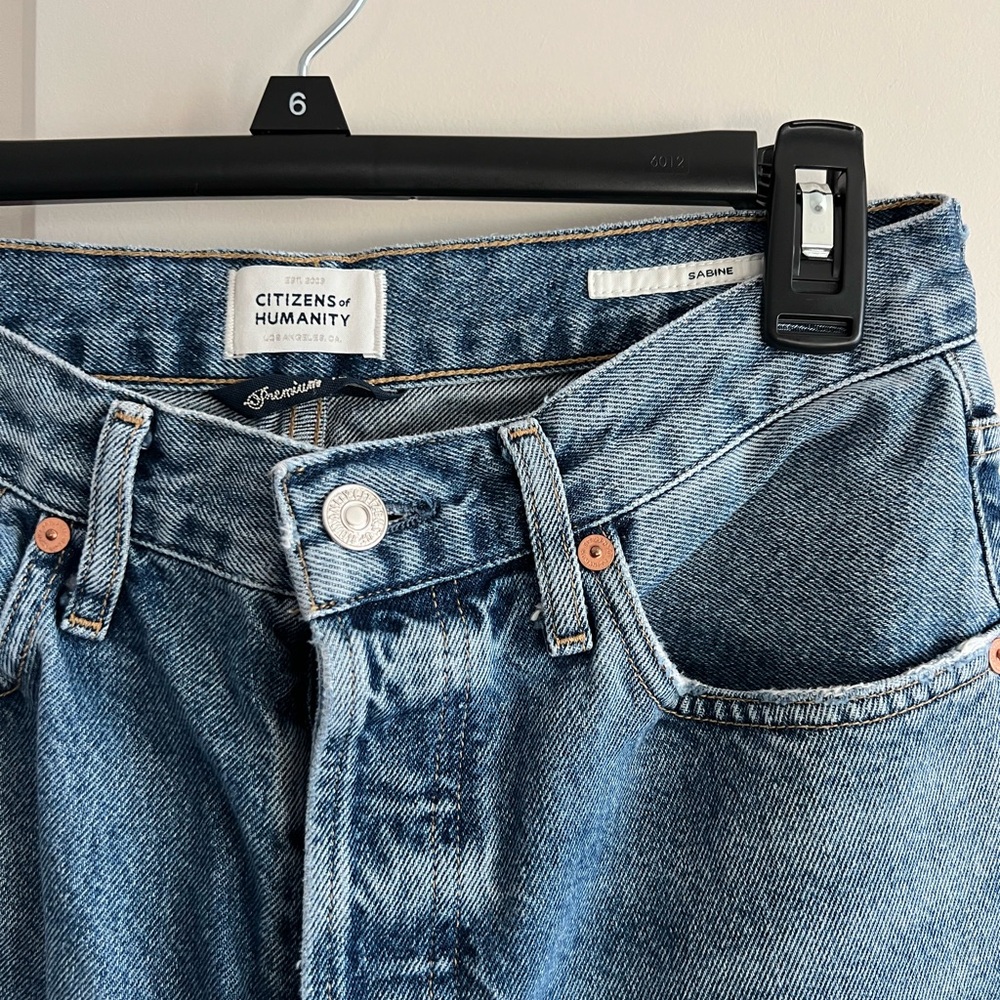 Citizens of humanity Sabine cropped jeans in medium wash